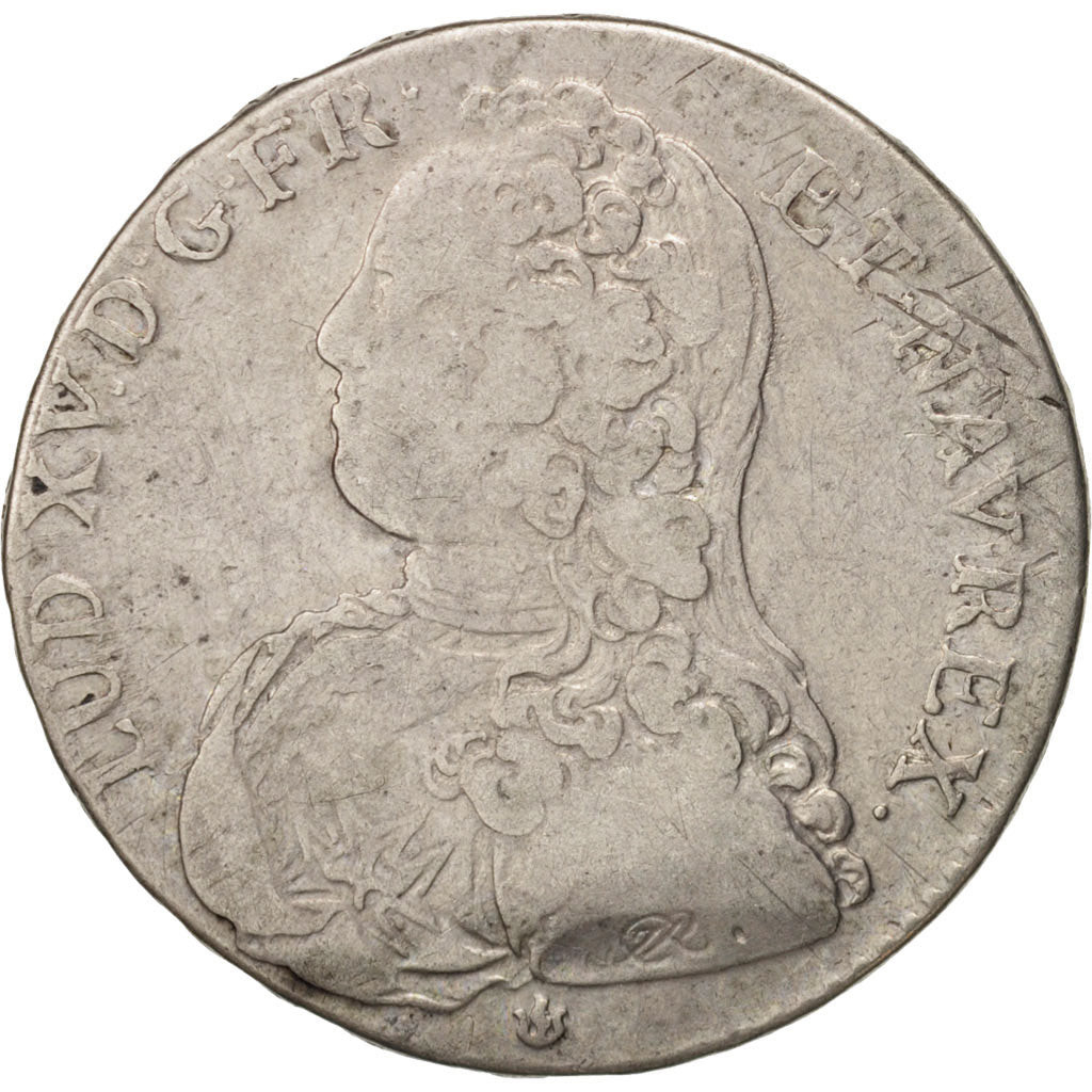 Monnaie, France, Louis XV, 1/2 Écu aux branches d'olivier, 1/2 ECU, 44 Sols
