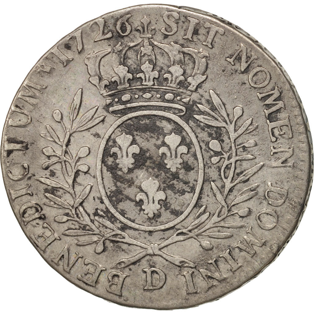 Monnaie, France, Louis XV, 1/2 Écu aux branches d'olivier, 1/2 ECU, 44 Sols