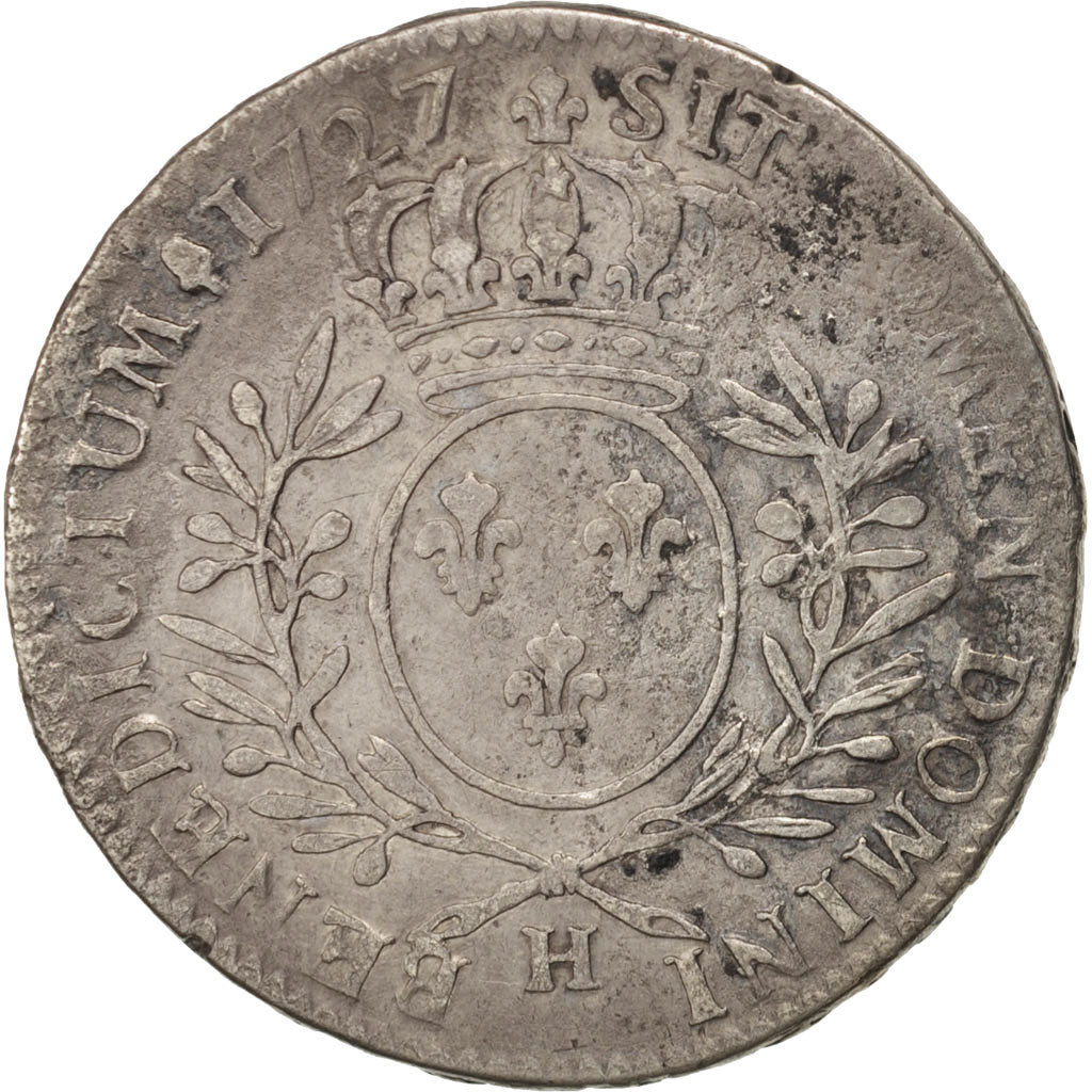 Coin, France, Louis XV, 1/2 Écu aux branches d'olivier, 1/2 ECU, 44 Sols, 1727