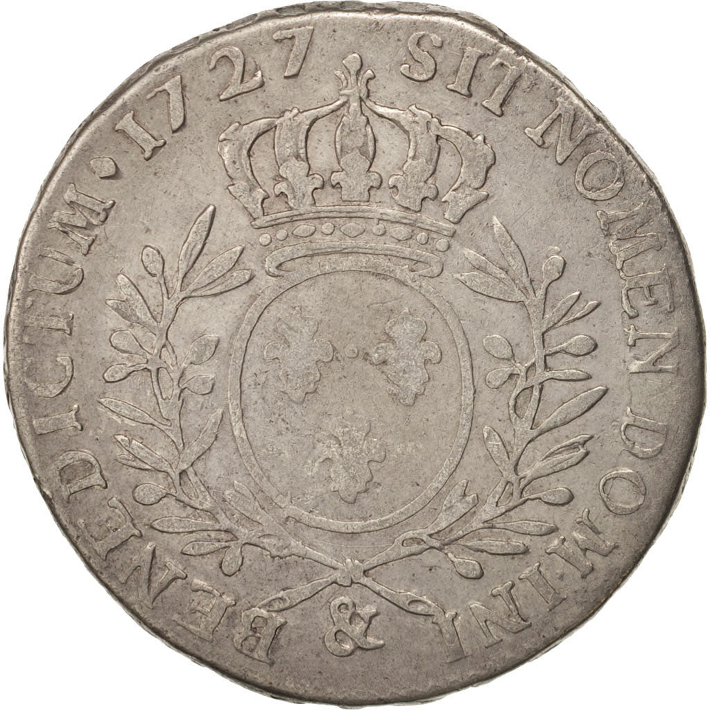 Monnaie, France, Louis XV, 1/2 Écu aux branches d'olivier, 1/2 ECU, 44 Sols