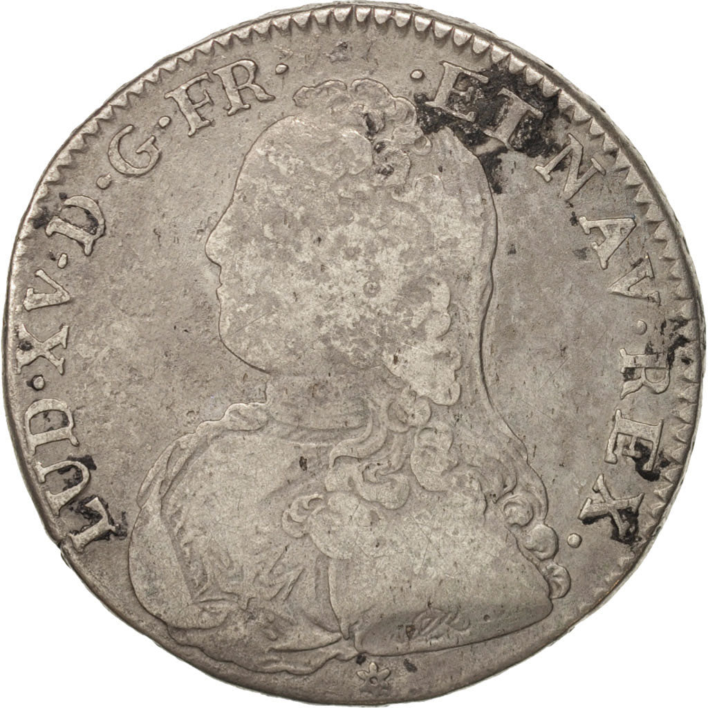 Coin, France, Louis XV, 1/2 Écu aux branches d'olivier, 1/2 ECU, 44 Sols, 1728