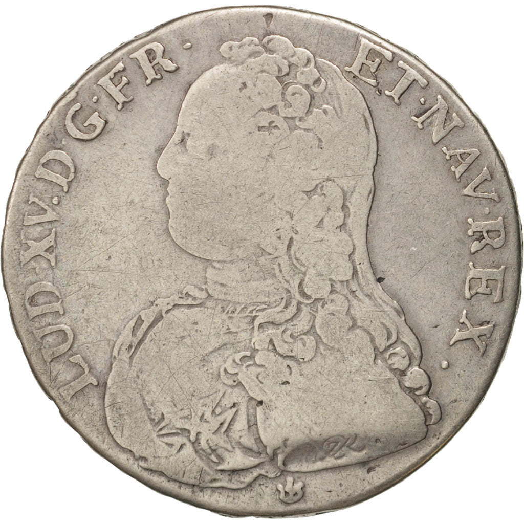 Coin, France, Louis XV, 1/2 Écu aux branches d'olivier, 1/2 ECU, 44 Sols, 1728
