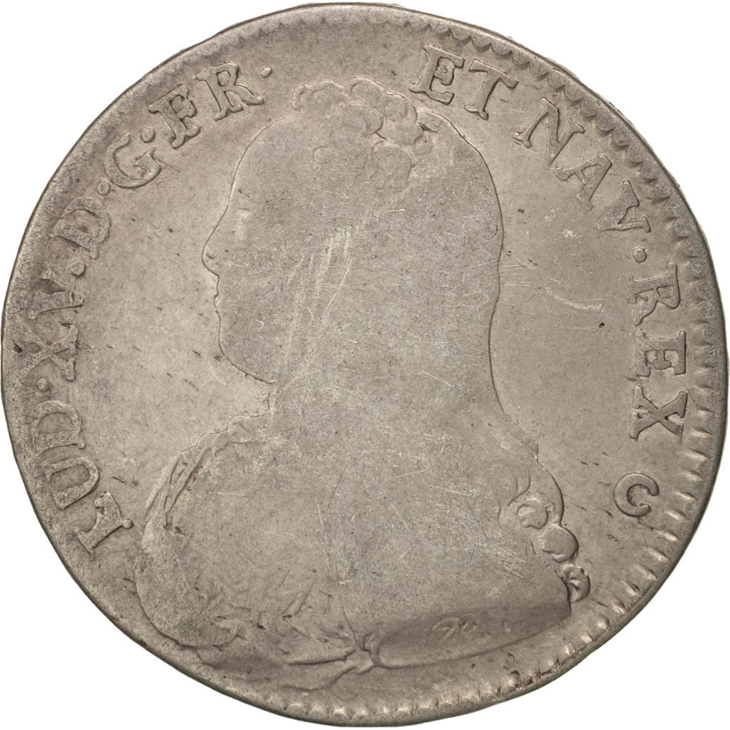 Coin, France, Louis XV, 1/2 Écu aux branches d'olivier, 1/2 ECU, 44 Sols, 1728