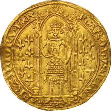France, Charles V, Franc à pied, AU(50-53), Gold, Duplessy:360