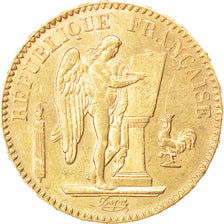 FRANCE, Génie, 20 Francs, 1887, Paris, KM #825, AU(55-58), Gold, Gadoury #1063, 