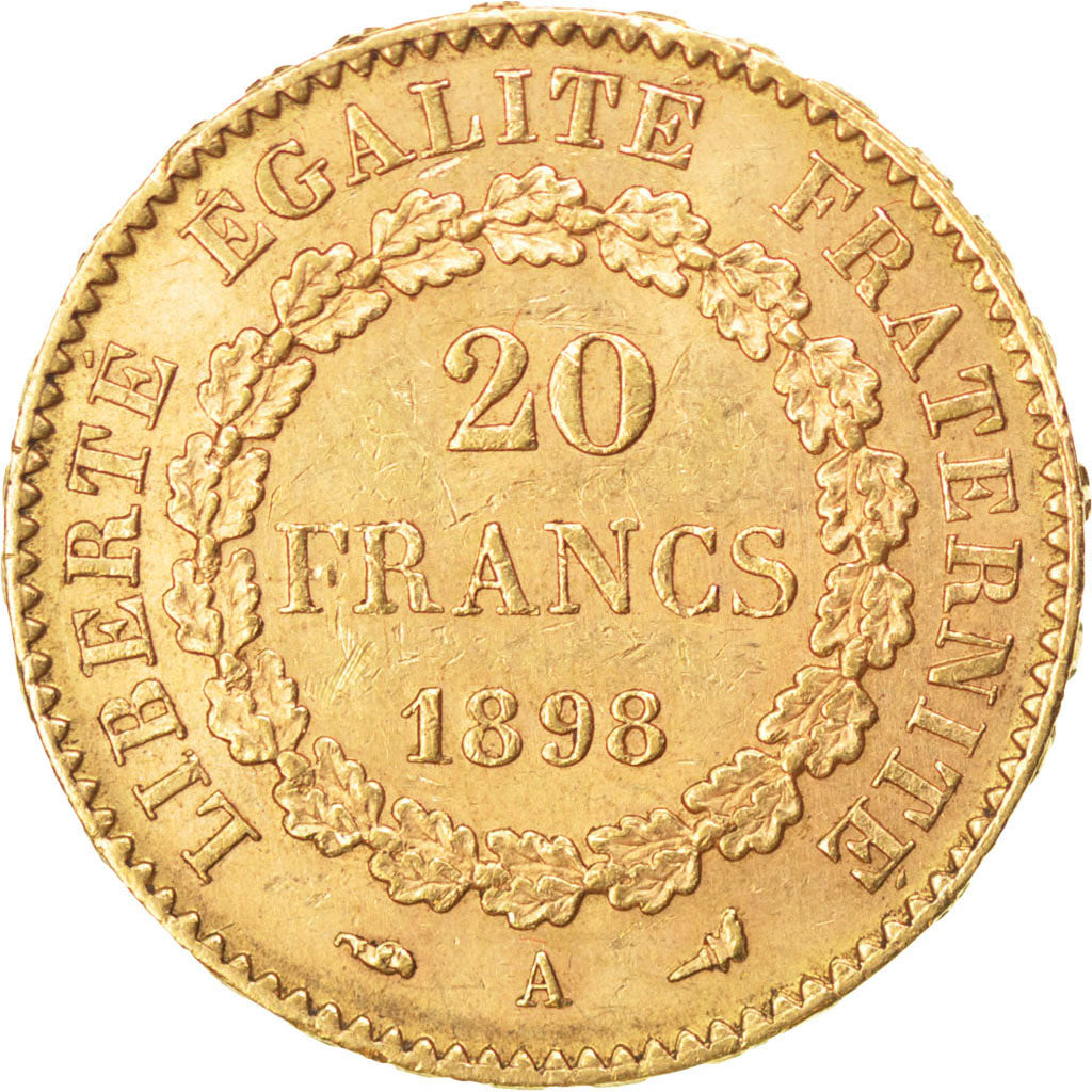 Francia, Génie, 20 Francs, 1898, Paris, SPL-, Oro, KM:825, Gadoury:1063