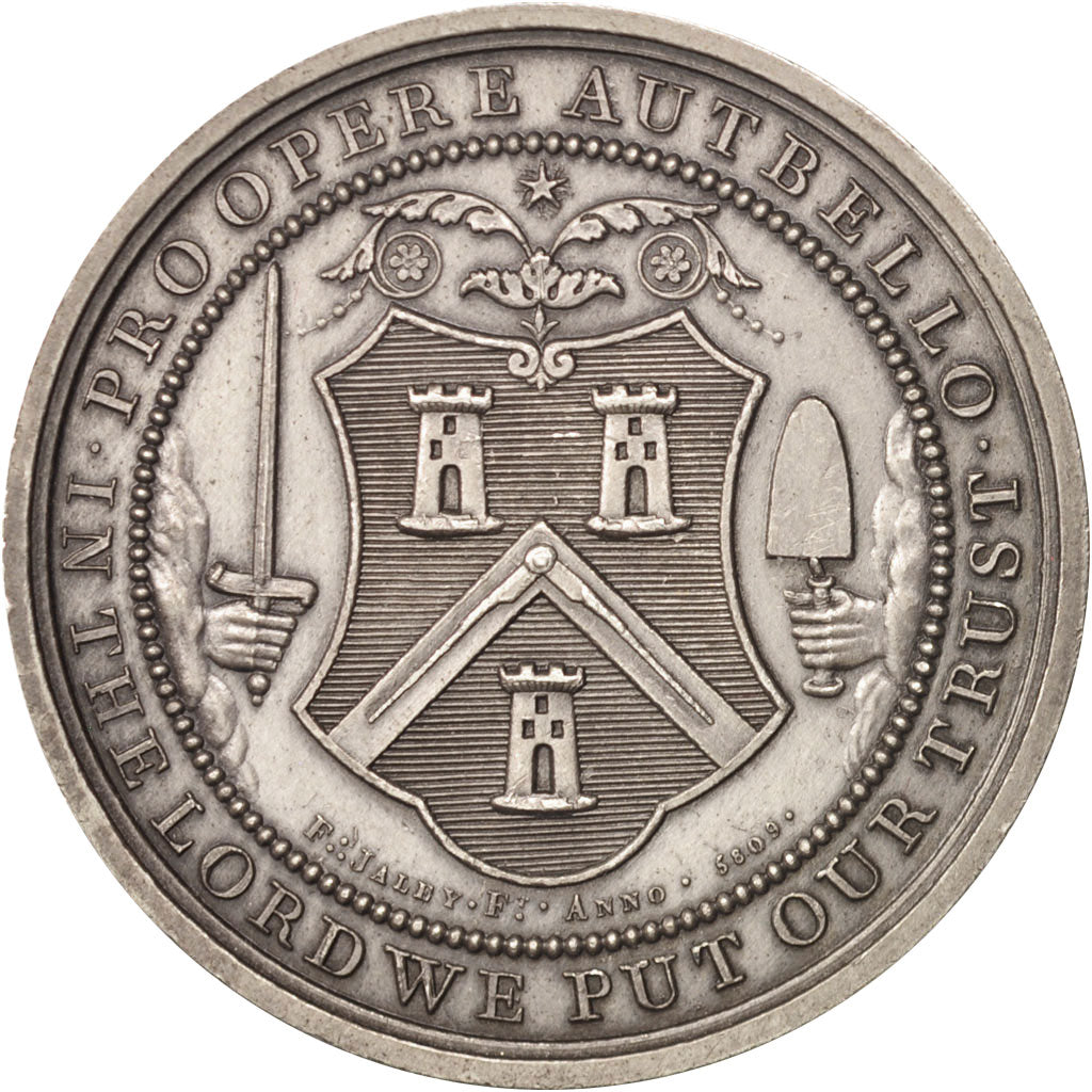 Francia, Token, Masonic, Grande loge de Hérodom en France, 1809, SPL, Argento