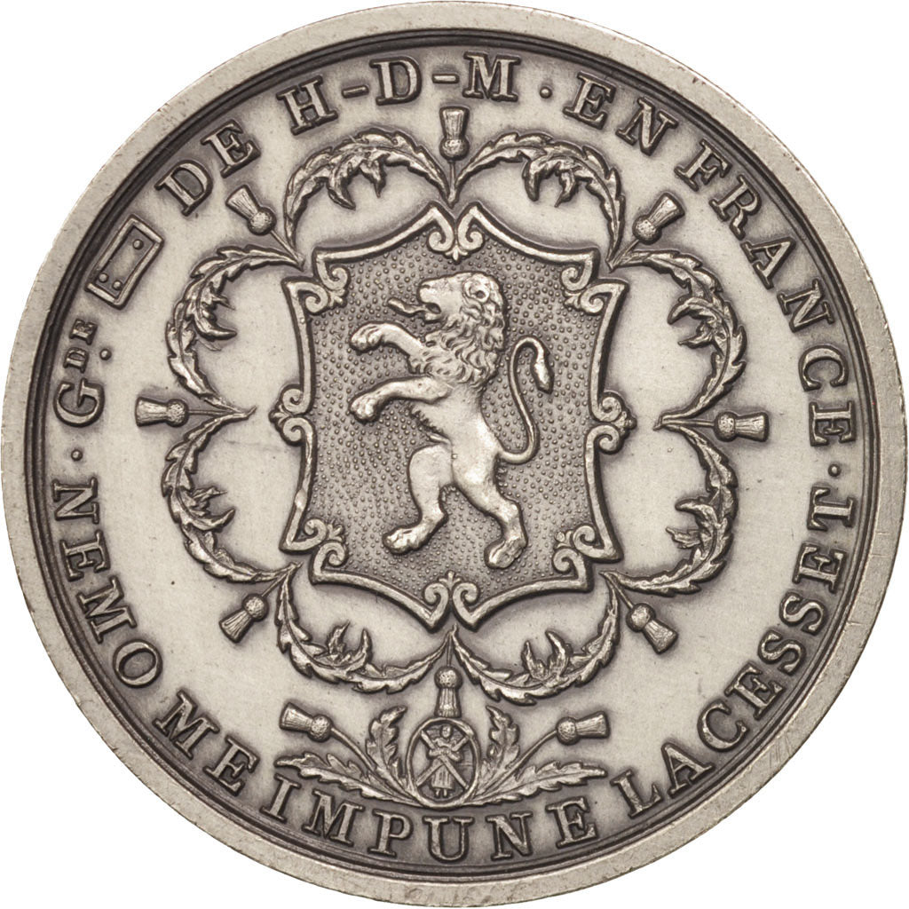 Francia, Token, Masonic, Grande loge de Hérodom en France, 1809, SPL, Argento
