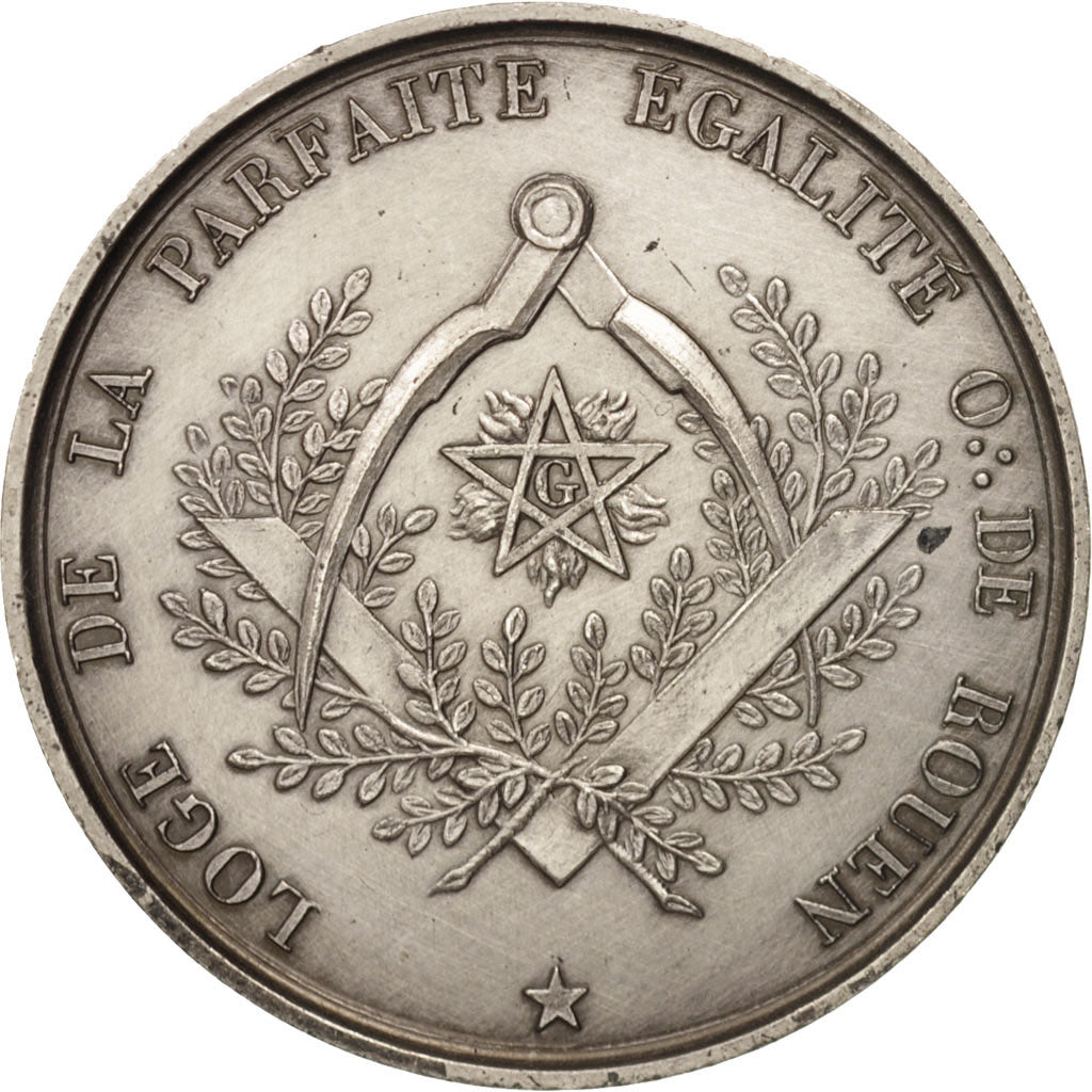 France, Token, Masonic, Orient de Rouen, Loge de la Parfaite Egalité