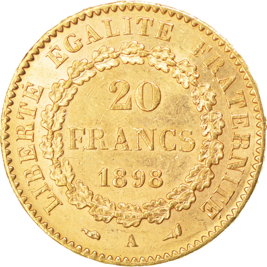 Francia, Génie, 20 Francs, 1898, Paris, SPL-, Oro, KM:825, Gadoury:1063