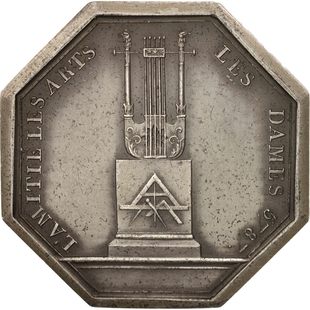 France, Token, Masonic, Orient de Paris, Loge Anacréon, 1805, MS(65-70)