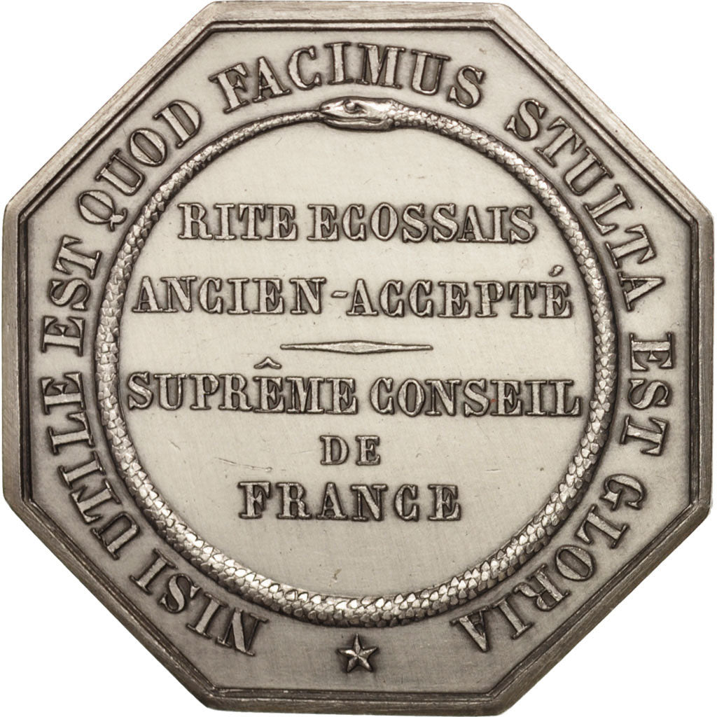 France, Token, Masonic, Loge Ecossaise le Patronnage des Orphelins, 1847