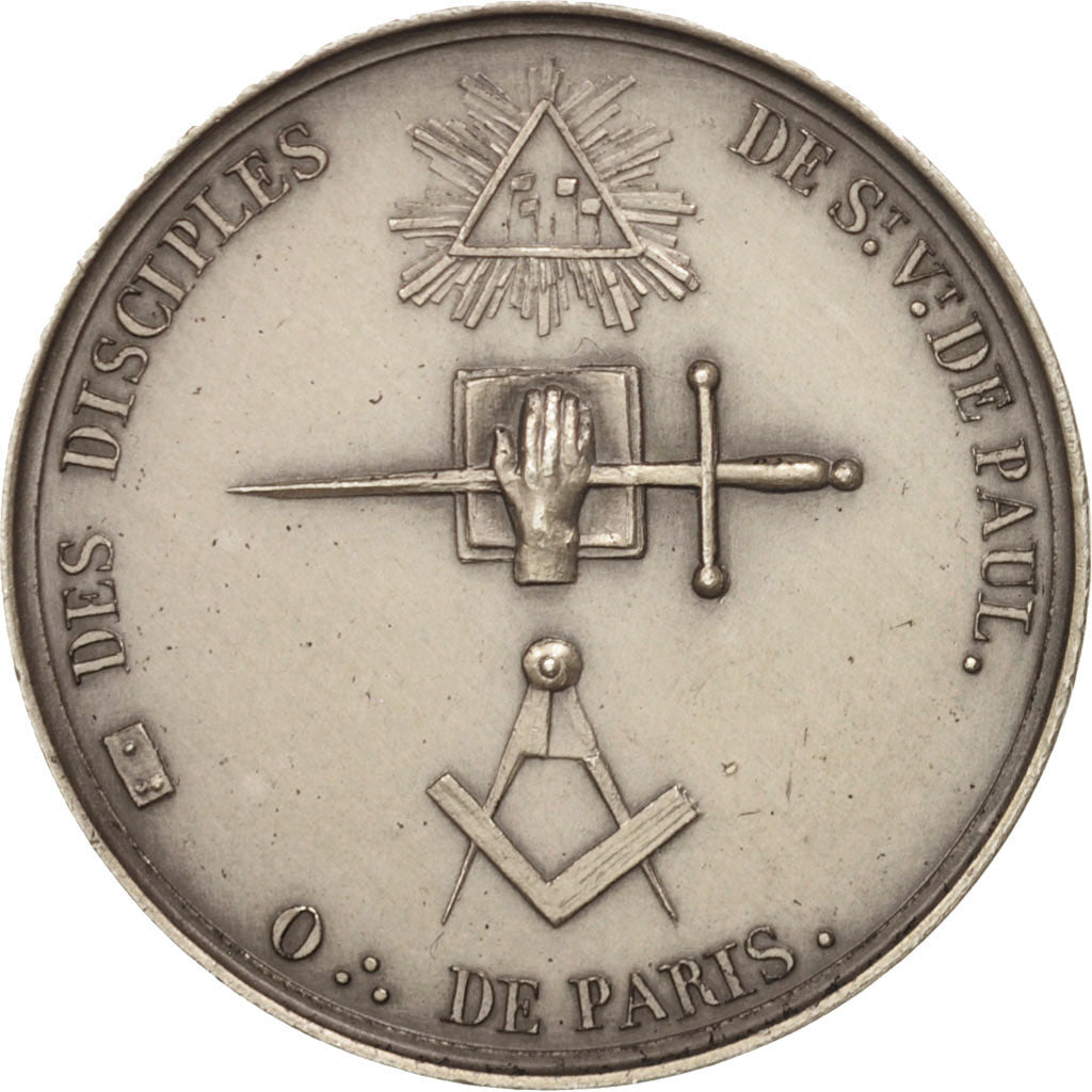 France, Token, Masonic, Orient de Paris, Loge des disciples de Saint Vincent de