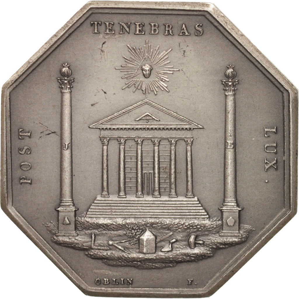 Frankreich, Token, Masonic, Orient de Paris, Loge des amis bienfaisants, STGL