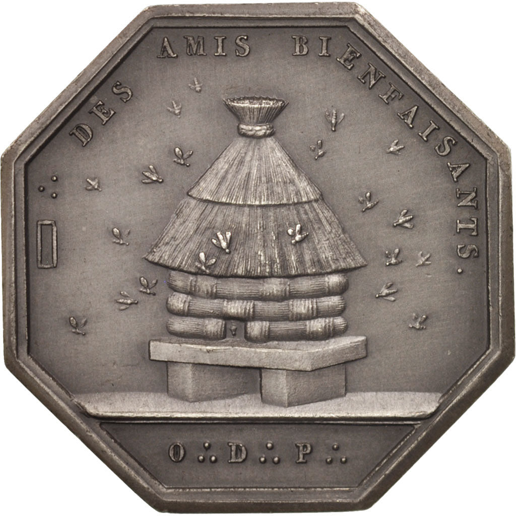 Frankreich, Token, Masonic, Orient de Paris, Loge des amis bienfaisants, STGL
