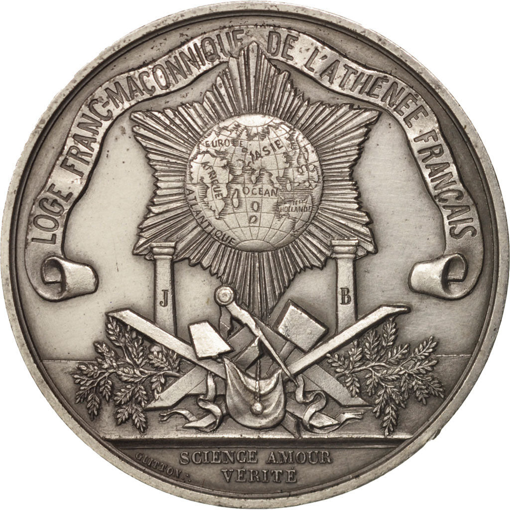 France, Jeton, Masonic, Loge Franc-Maçonnique de l'Athénée Français, SPL