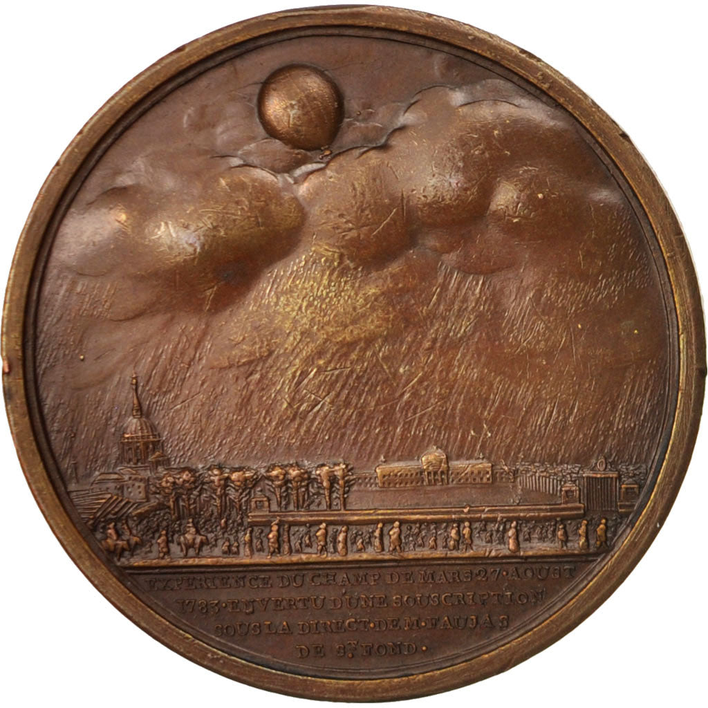 France, Medal, Frères Montgolfiers, Premier vol en montgolfière, Sciences &