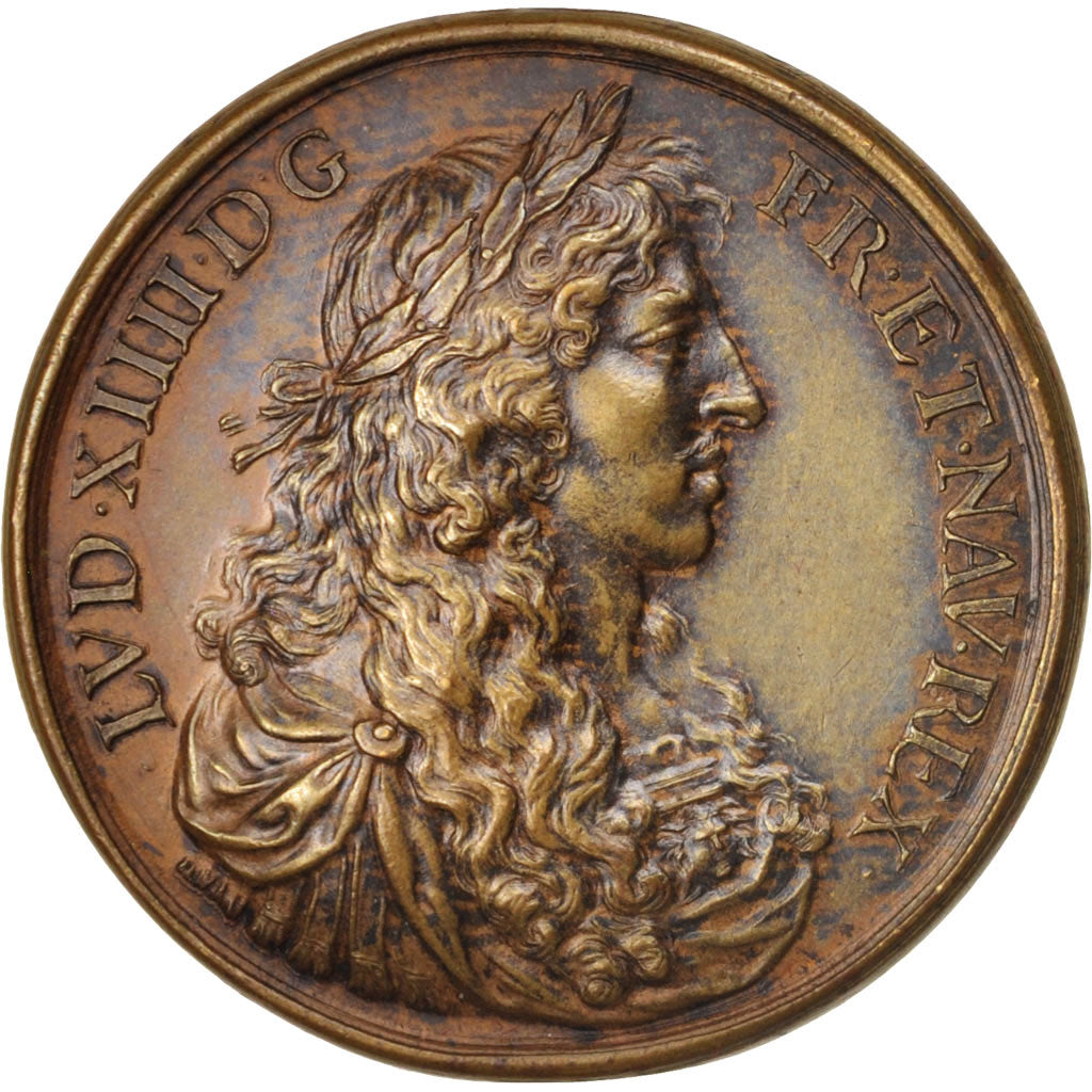 Francia, Medal, Louis XIV et Marie-Thérèse, History, XVIIth Century, EBC