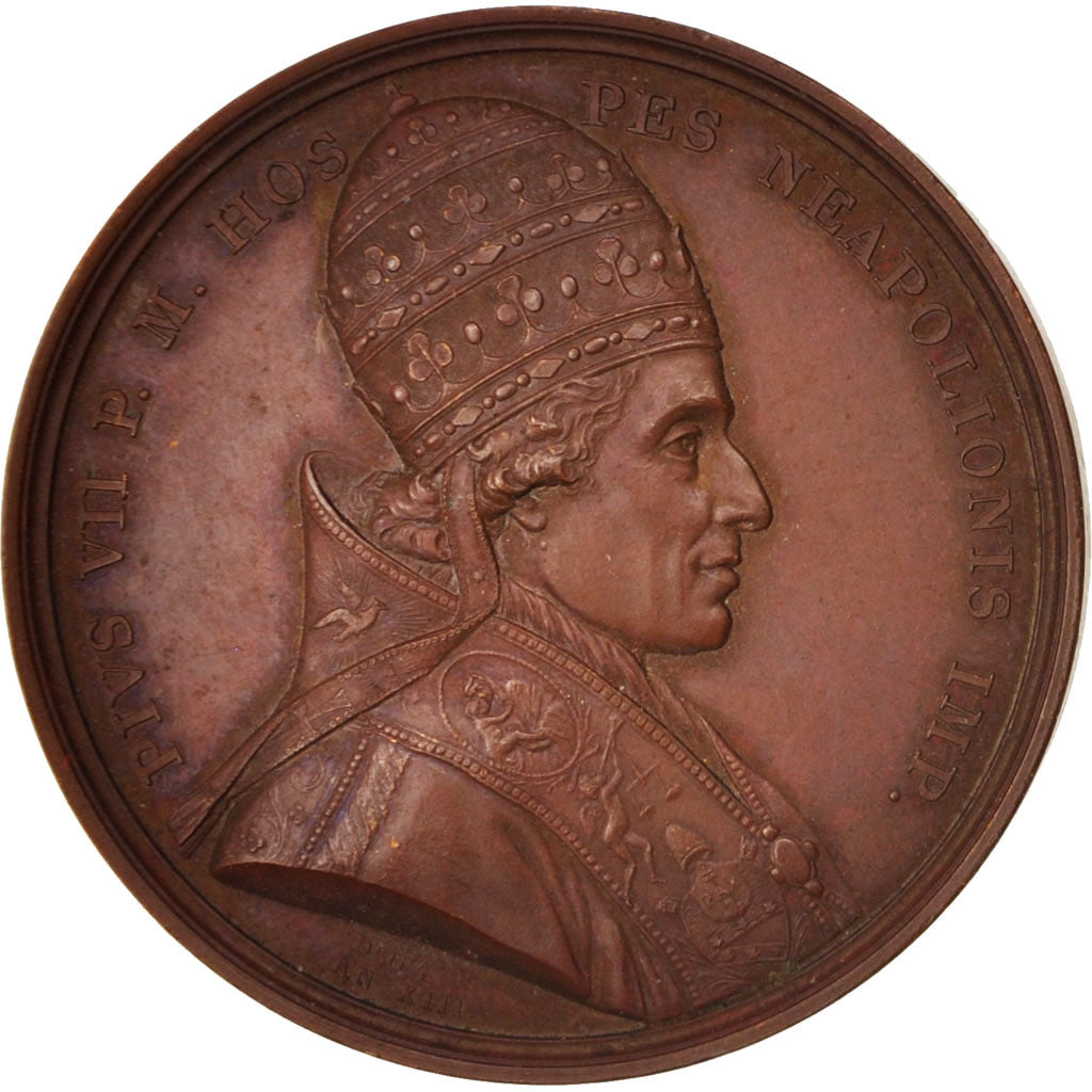 France, Medal, Visite du pape Pie VII à la Monnaie des Médailles, History