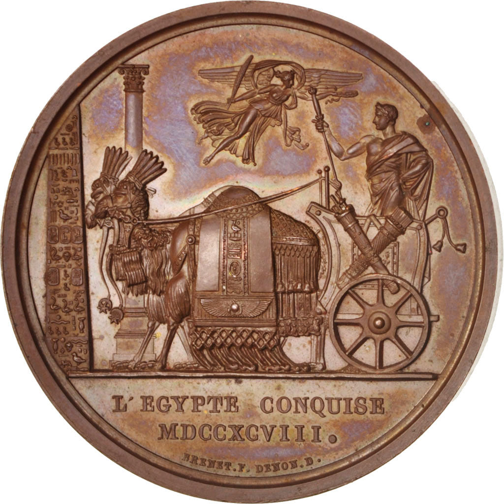 France, Medal, Napoléon Ier, L'Égypte conquise, History, 1798, Denon