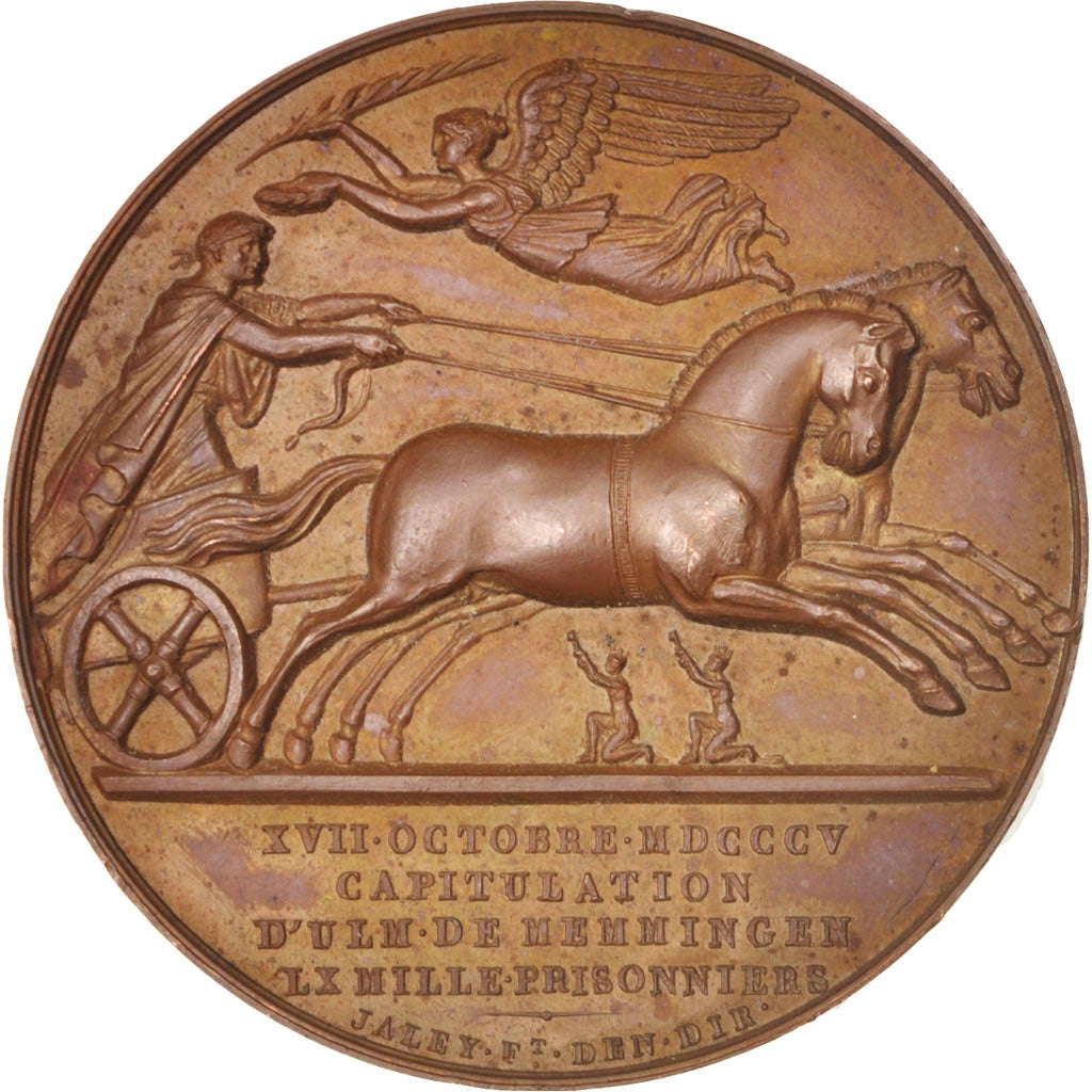 France, Medal, Capitulation d’Ulm et de Memmingen, History, 1805, Andrieu