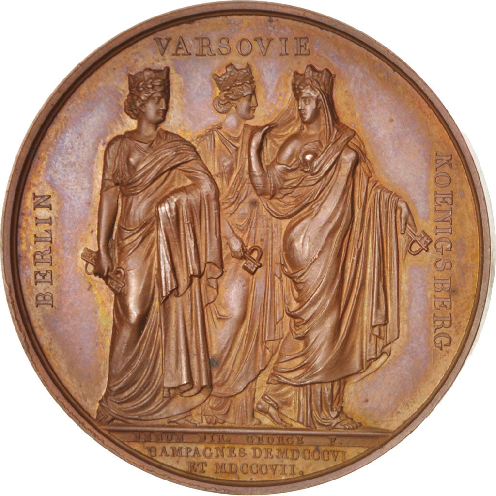 France, Medal, Commémore la capitulation de Berlin, Varsovie et Kaliningrad