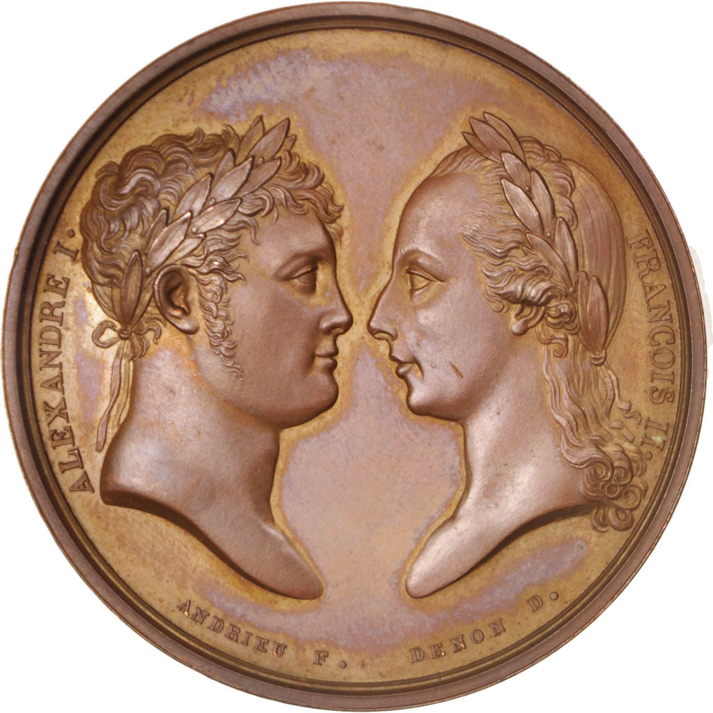 France, Medal, Napoléon Ier, Bataille d'Austerlitz, History, 1805, Andrieu