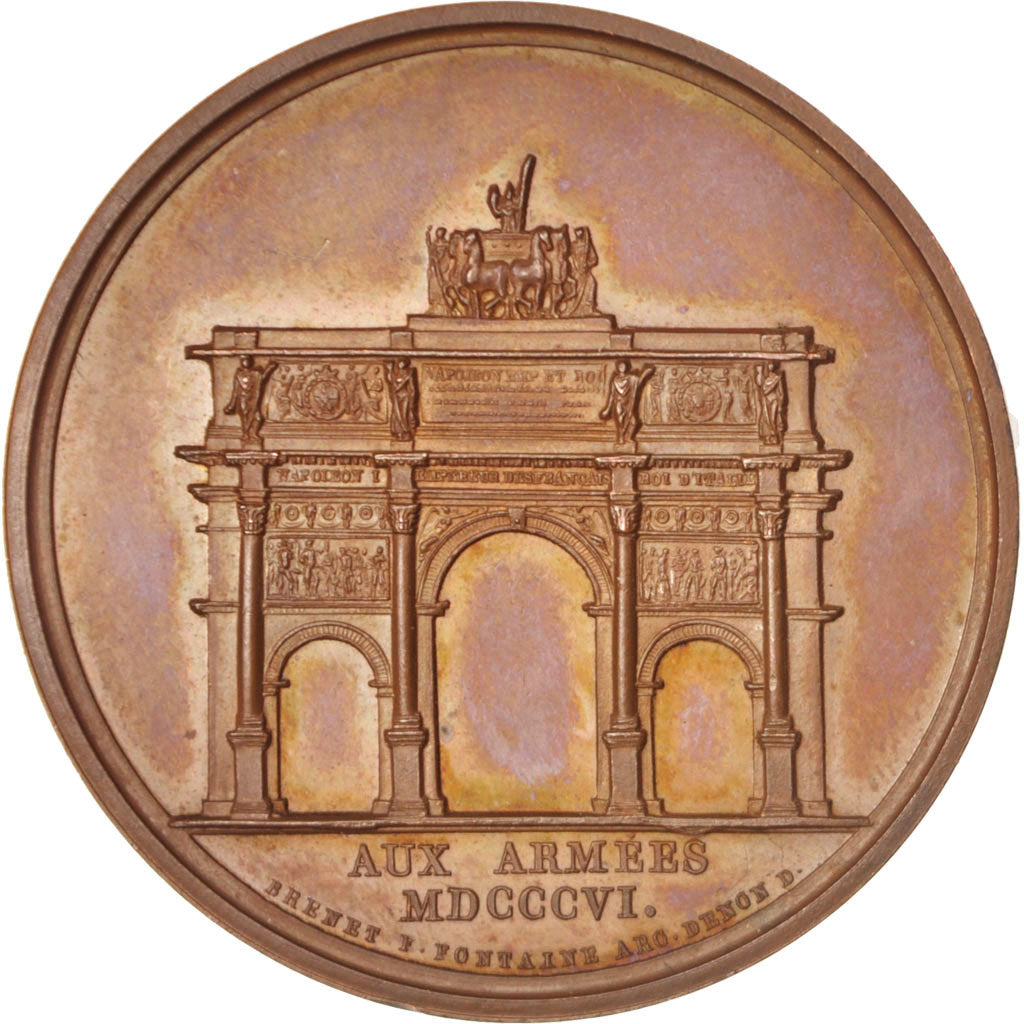 France, Medal, Napoléon Ier, Arc de Triomphe du Carrousel, History, 1806