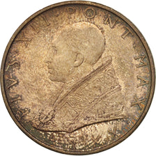 VATICAN CITY, Pius XII, 500 Lire, 1958, Roma, MS(65-70), Silver, KM:56