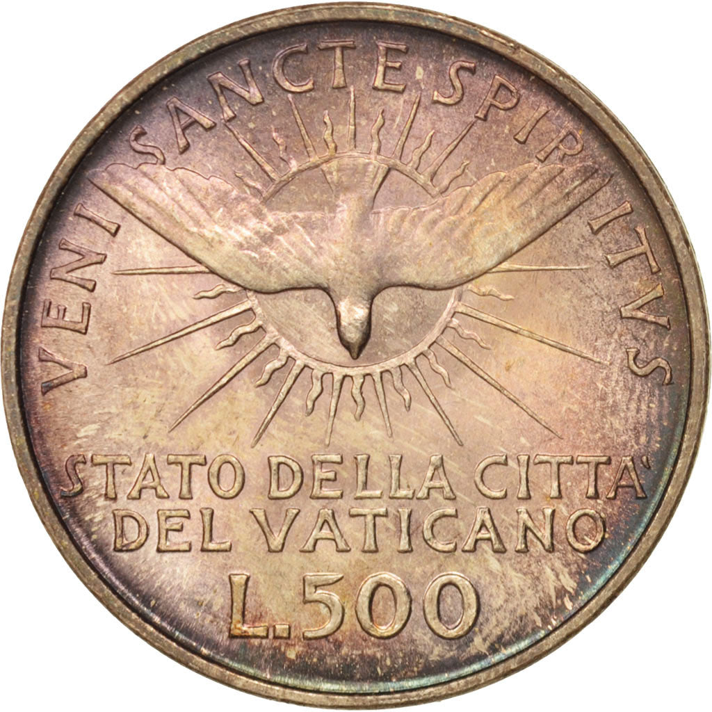CITTÀ DEL VATICANO, Sede Vacante, 500 Lire, 1958, Roma, FDC, Argento, KM:57