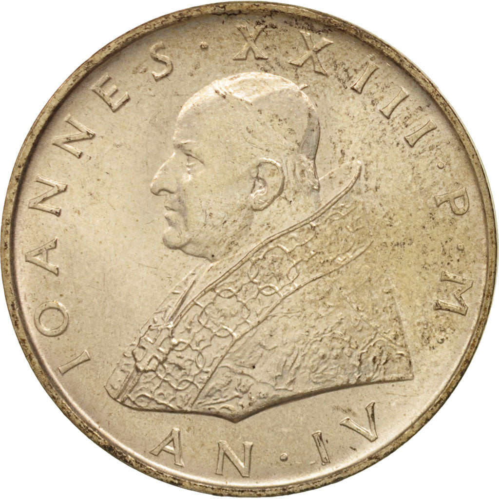 VATICAN CITY, John XXIII, 500 Lire, 1962, Roma, MS(65-70), Silver, KM:65.2