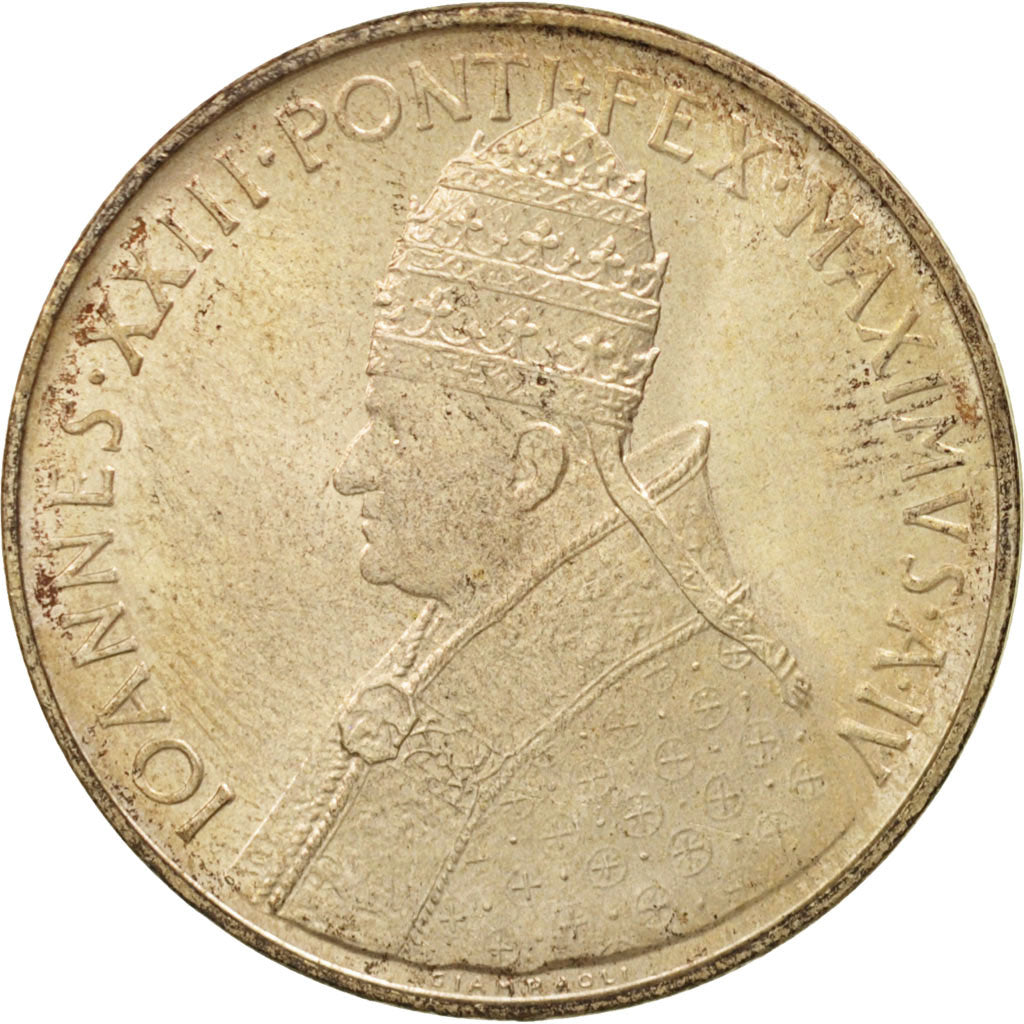 Cité du Vatican, John XXIII, 500 Lire, 1962, Roma, FDC, Argent, KM:74