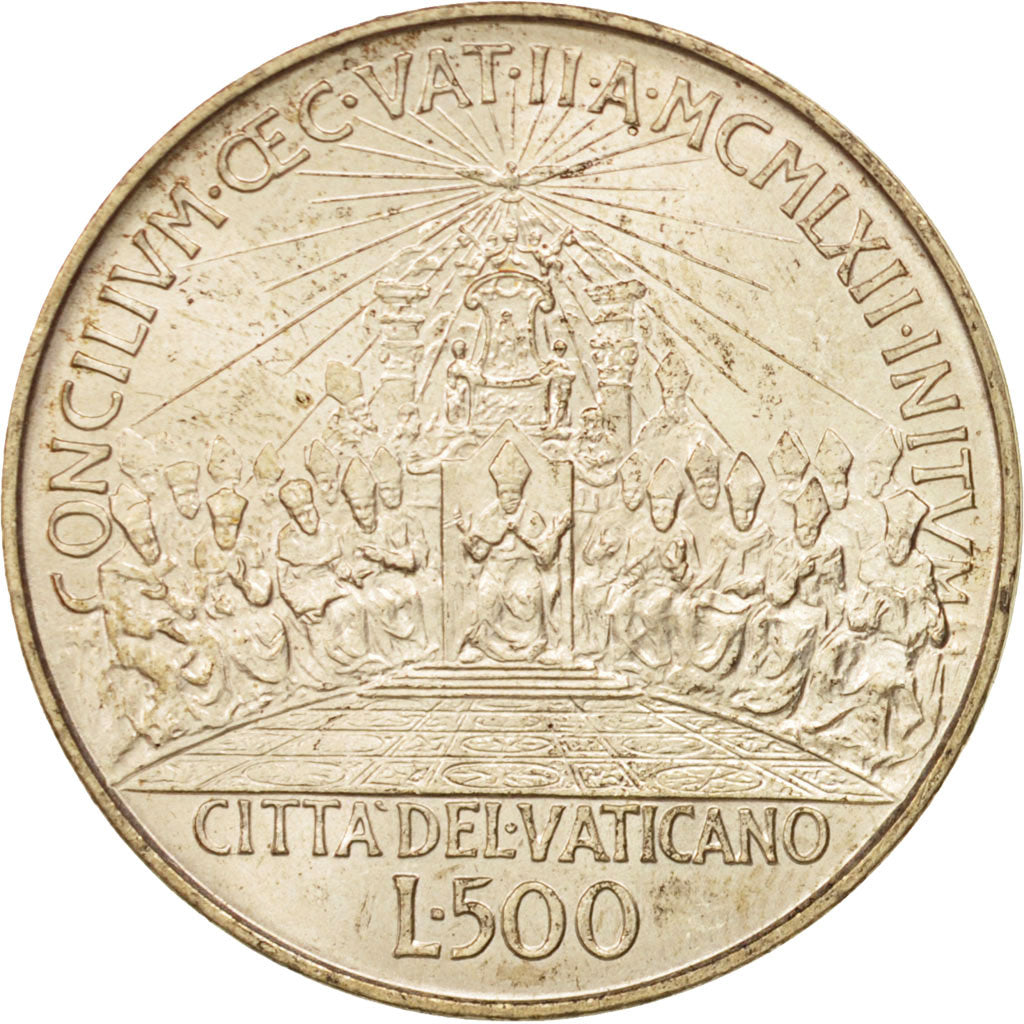 Cité du Vatican, John XXIII, 500 Lire, 1962, Roma, FDC, Argent, KM:74