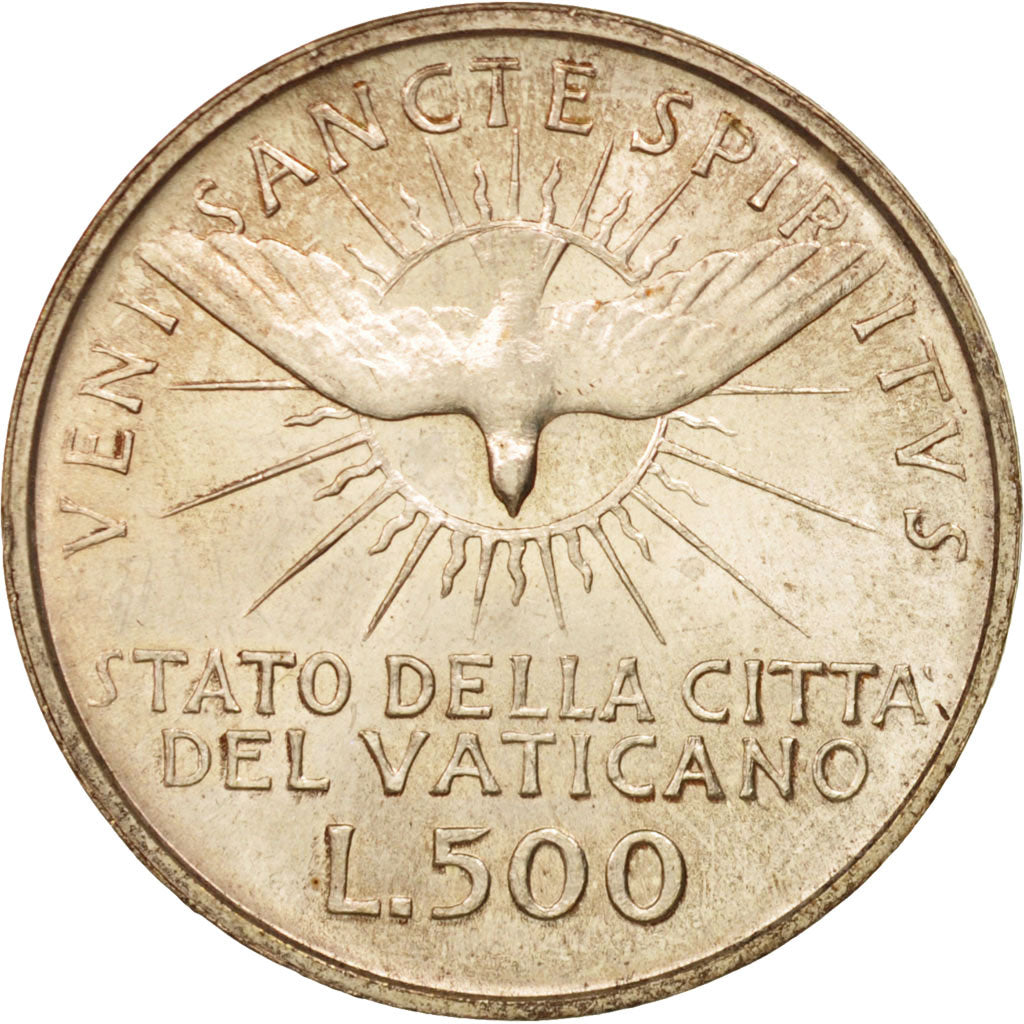 CITTÀ DEL VATICANO, Sede Vacante, 500 Lire, 1963, Roma, FDC, Argento, KM:75