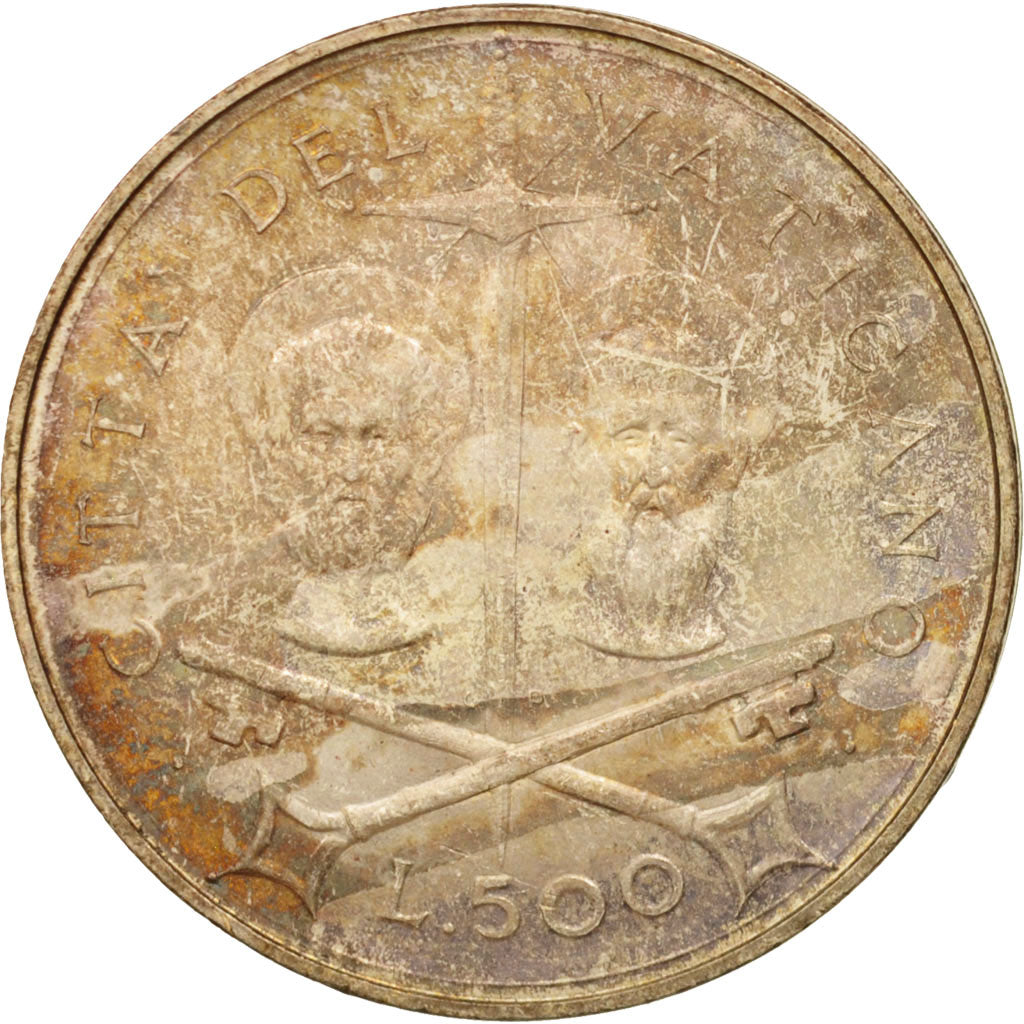 Coin, VATICAN CITY, Paul VI, 500 Lire, 1967, Roma, MS(65-70), Silver, KM:99