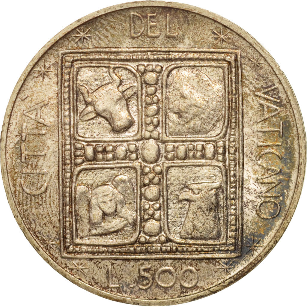 VATICAN CITY, Paul VI, 500 Lire, 1977, Roma, MS(65-70), Silver, KM:132