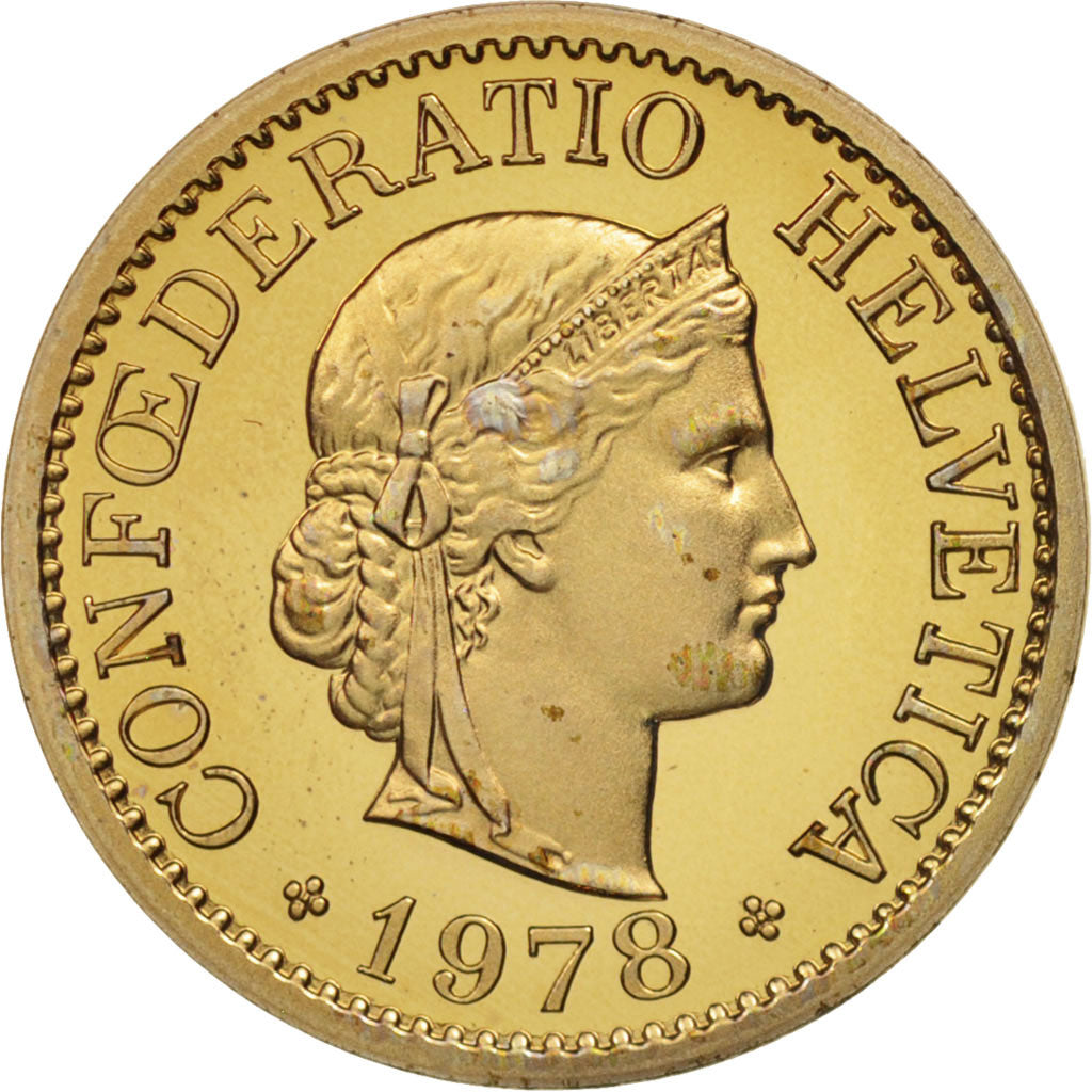 Coin, Switzerland, 10 Rappen, 1978, Bern, MS(65-70), Copper-nickel, KM:27