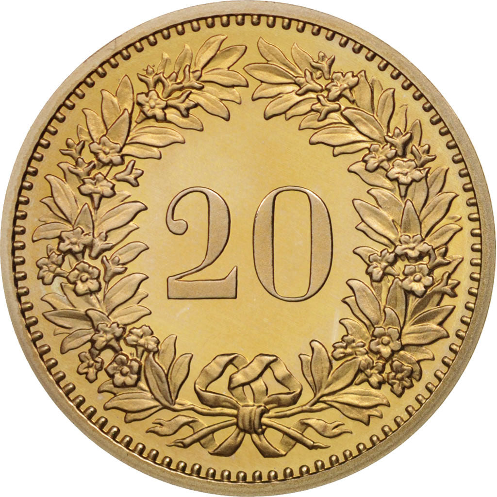 Svizzera, 20 Rappen, 1978, Bern, FDC, Rame-nichel, KM:29a