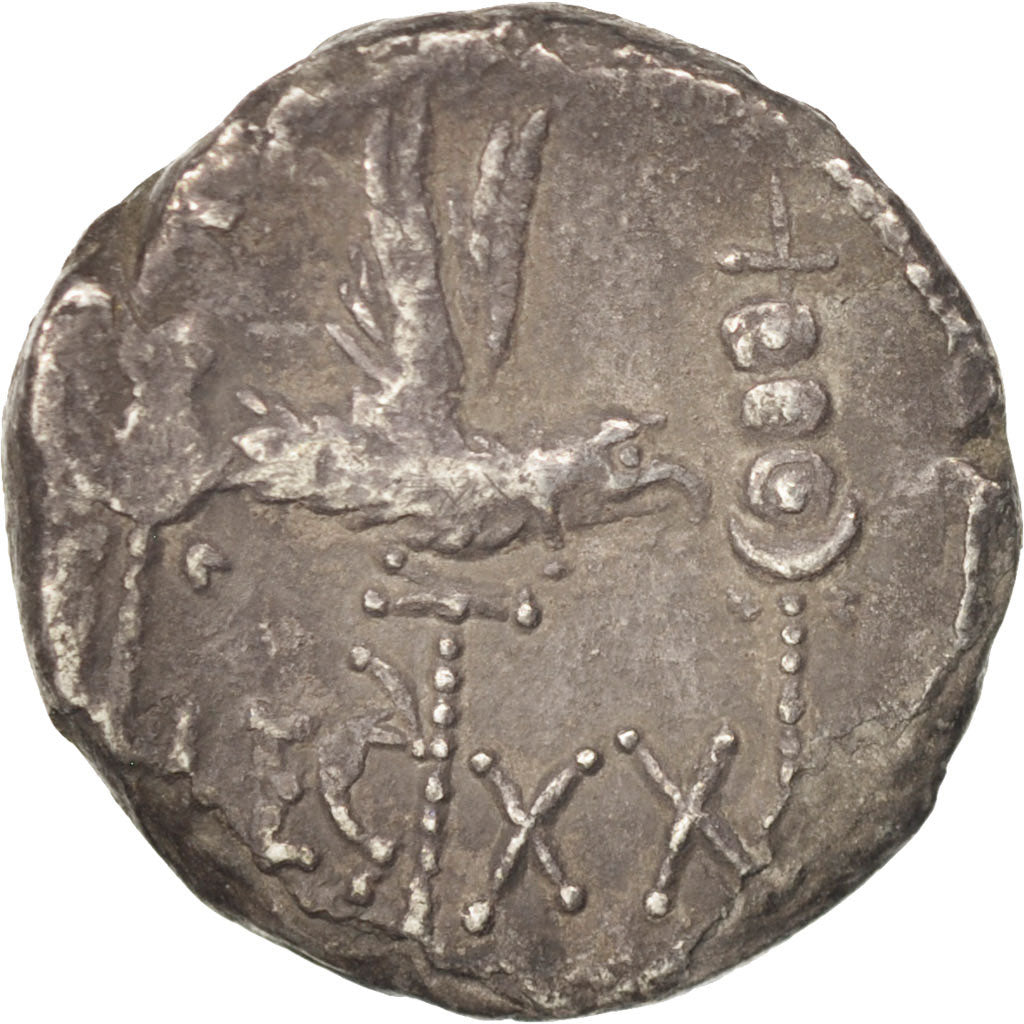 Coin, Marcus Antonius, Denarius, 32-31 BC, Roma, F(12-15), Silver