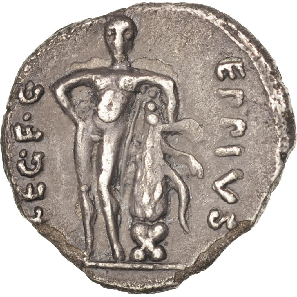 Moneta, Caecilius Metellus Pius Scipio, Denarius, 47-46 BC, Africa, BB, Argento