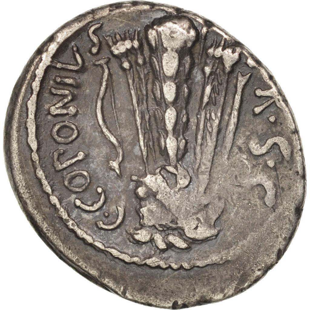 Coin, Sicinia, Denarius, 49 BC, Roma, EF(40-45), Silver, Crawford:444/1b