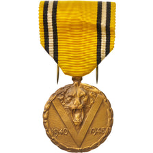 Belgien, Commemorative Medal of the War 1940-45, History, Medal, 1945, Excellent