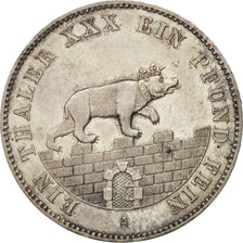 Moneta, Stati tedeschi, ANHALT-BERNBURG, Alexander Carl, Thaler, 1861, Berlin
