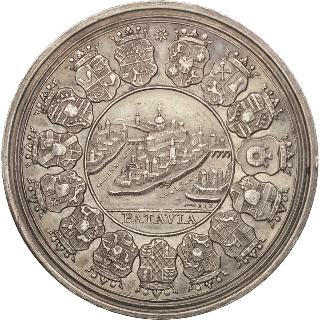German States, PASSAU, Thaler, 1761, AU(55-58), Silver, KM:80