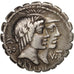 Munten, Q. Fufius Calenus and P. Mucius Cordus Scaevola, Denarius, 70 BC, Roma