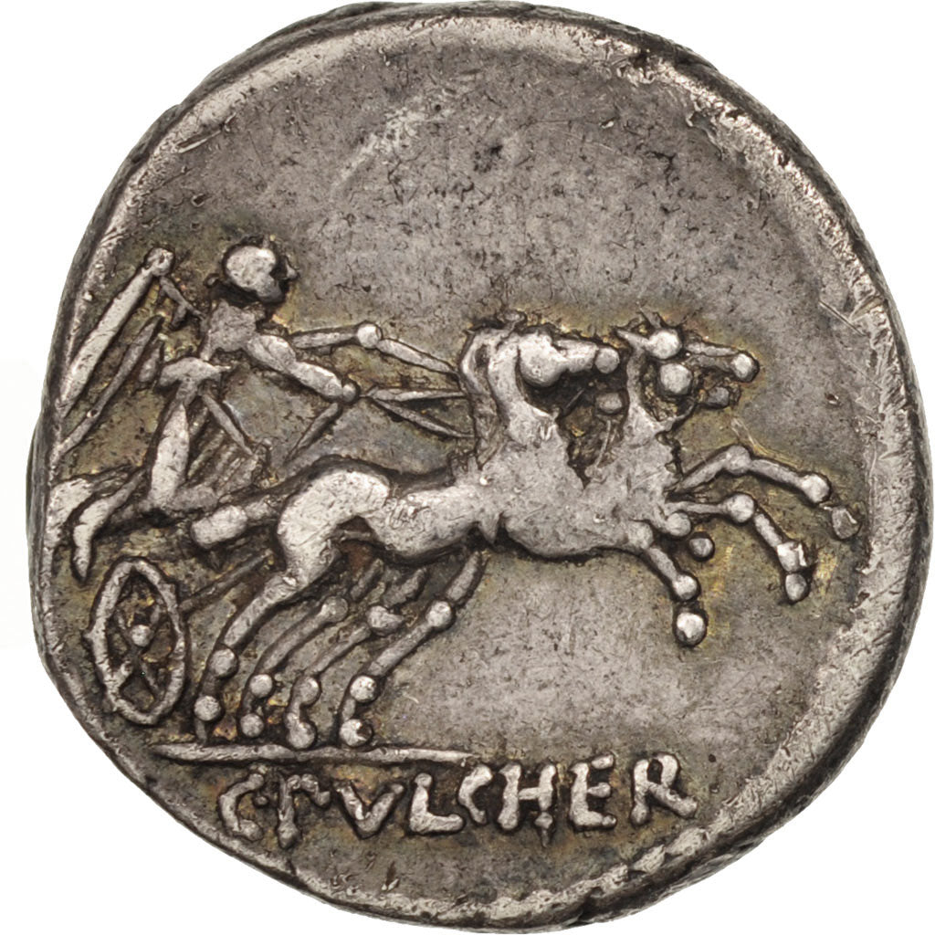 Pulcher, Denarius, 11-109 BC, Roma, SS, Silber