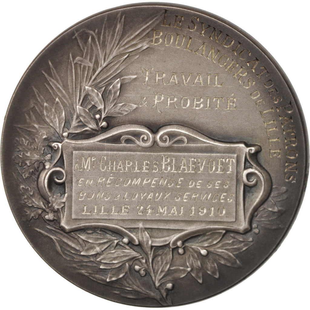 Francia, Medal, Syndicat des Patrons Boulangers de Lille, Business & industry