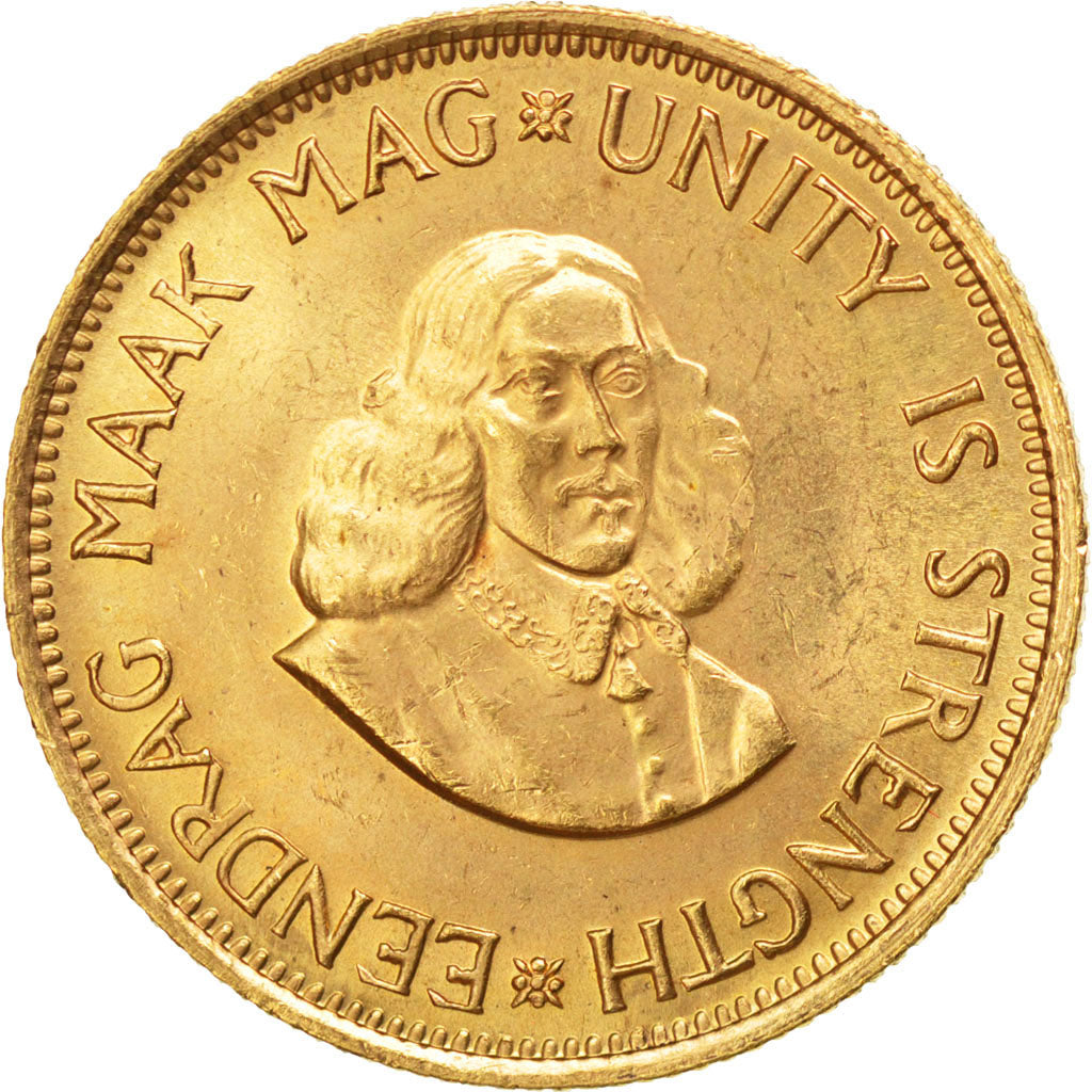 SOUTH AFRICA, 2 Rand, 1962, KM #64, MS(63), Gold, 7.98