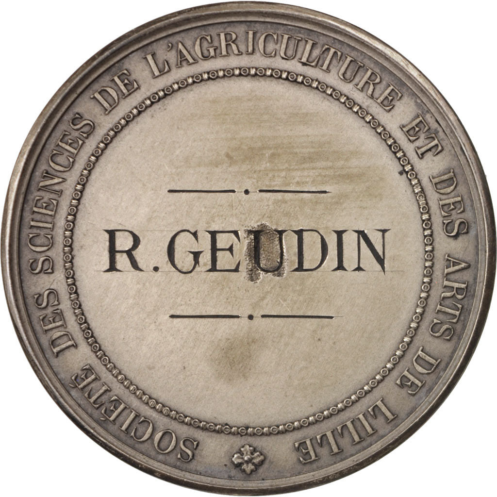 France, Medal, Ville de Lille, Sociétédes Sciences de l'Agriculture et des Arts