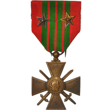 France, Croix de Guerre de 1939-1945, Medal, 1939, Très bon état, Bronze, 38